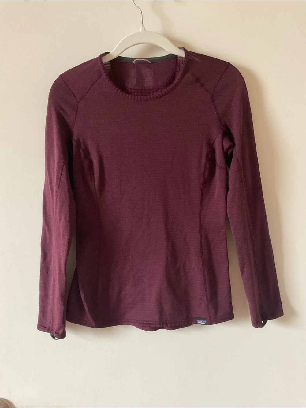 Patagonia Women's Capilene® Thermal Weight Crewneck in Deep Burgundy